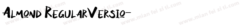 Almond RegularVersio字体转换